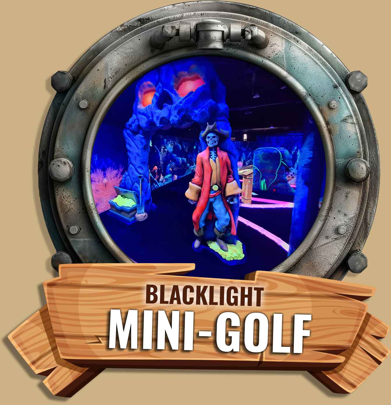 Cutthroat Cove Blacklight Mini Golf